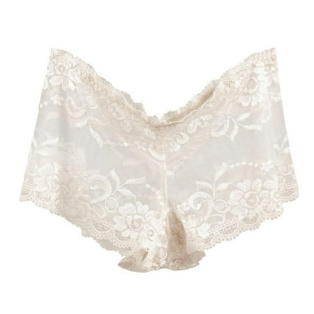 

Final Clear Out! Plus Size Lace Boyshort Panties For Women Floral Lace Underwear Hipster Panty Ladies Breathable Soft Stretch Panty Underpants