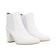 thumbnail image 1 of Botín De Resorte Puntal Tacón Para Mujer Blanco Con Drillo Platonia MERCEDES-03-BLANCO, 1 of 5