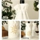 thumbnail image 4 of Moyic Funda navideña de felpa para botella de vino, bolsa bordada de copo de nieve con cordón, de comedor, cerveza, fiesta de Navidad, Bar, Kits de decoración para fiestas Blanco, 4 of 6