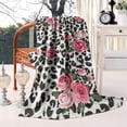 thumbnail image 2 of Pioneer Flower Floral Print Pattern Blanket,Comfortable Soft Lamb Wool Throw Blanket,All Season,Warm Lightweight Blankets for Sofa Bed Couch Living Room Chair,40"x50", 2 of 4