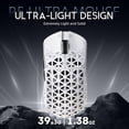thumbnail image 3 of ATTACK SHARK R5 Ultra Carbon Fiber Wireless 8K Gaming Mouse 39g SUPERLIGHT, PixArt PAW3950MAX Gaming Sensor, 8000Hz Wireless Polling Rate, MCU Nordic 52840, DPI up to 42000, BT/2.4G Wireless/Wired, 3 of 11