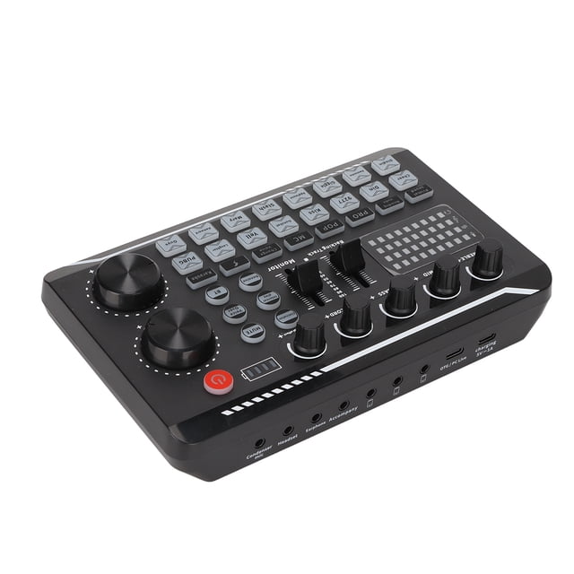 Tarjeta de Sonido en Vivo Nikou F998 Paquete de Equipos de Podcast