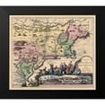 thumbnail image 2 of Unknown 13x12 Black Modern Framed Museum Art Print Titled - America Septentrionali - 1751, 2 of 5