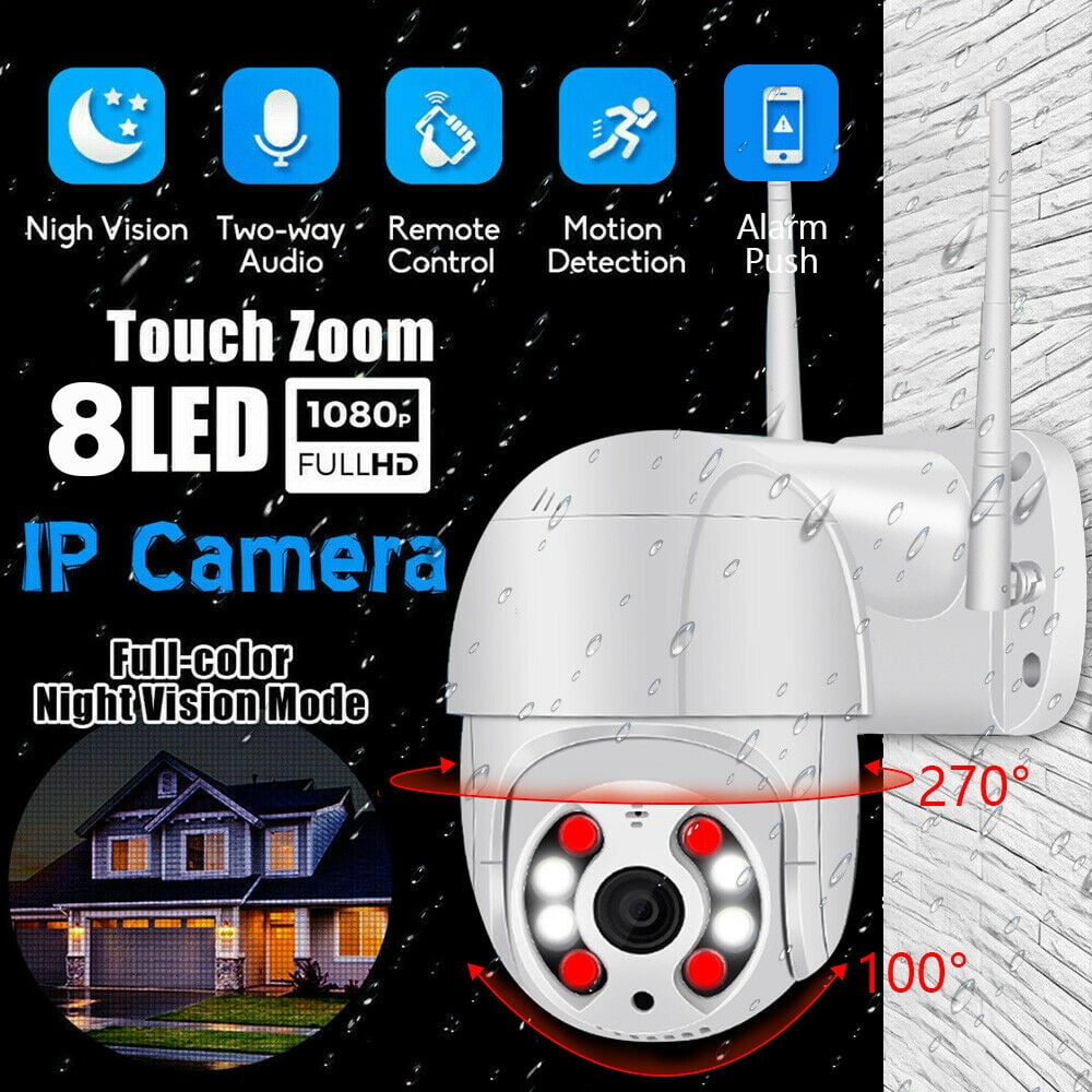 1080P Wireless Security Camera Indoor Outdoor WiFi PTZ Security