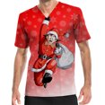 thumbnail image 3 of Blusa médica con cuello en V y estampado de Son Goku de Dragon Ball, uniforme de trabajo para hombres, ropa de enfermería duradera para centros de enfermería para niños, 3 of 5