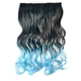 thumbnail image 1 of Fiudx Extensión de Cabello con Clip de Colores, Peluca de Fibra Resistente Al Calor, Fácil de Colocar y Quitar, Postizo Largo y Rizado, Accesorio de Moda para Mujer, Diseño Degradado, Versatilidad de, 1 of 3