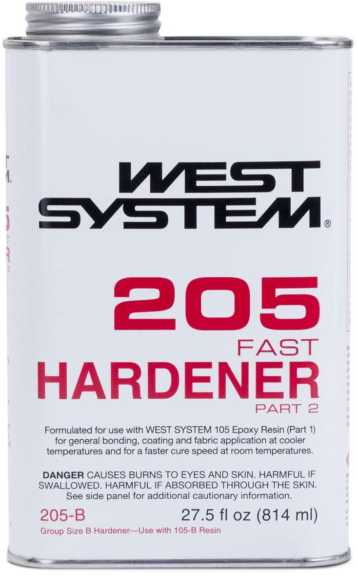 West System 105B Epoxy Resin with 205B Fast Epoxy Hardener & 300 Mini Pumps Set