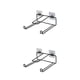 thumbnail image 4 of Inteprter Perchas multifunción Organizador Estante Soporte de almacenamiento de ropa Apilador Montado en la pared Soporte de suspensión de Negro 2piezas, 4 of 6