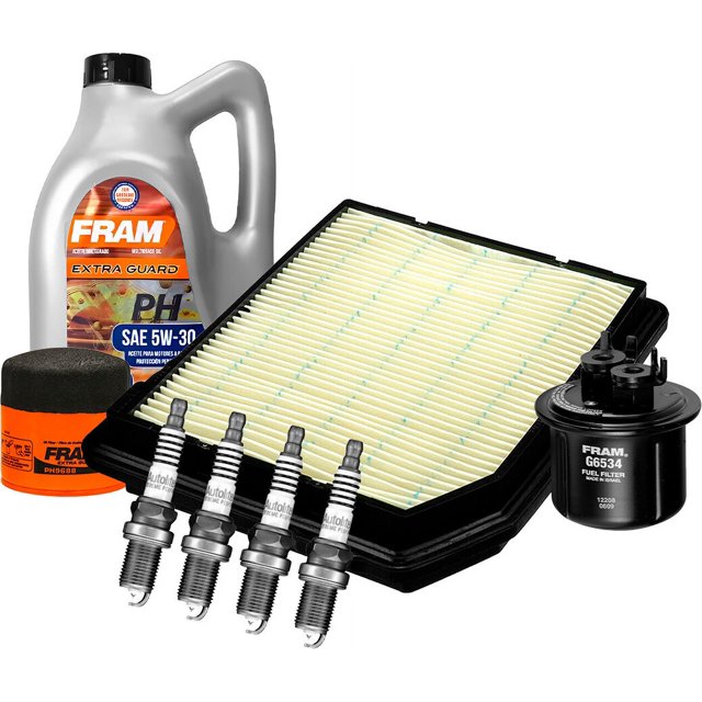 Kit De Afinación Con Aceite Mineral 5W30, Bujías Iridio, Filtro De Aire, Filtro De Aceite Y Filtro De Combustible 8 Piezas Compatible con Honda Civic L4 1.5L DE 1988 A 1991