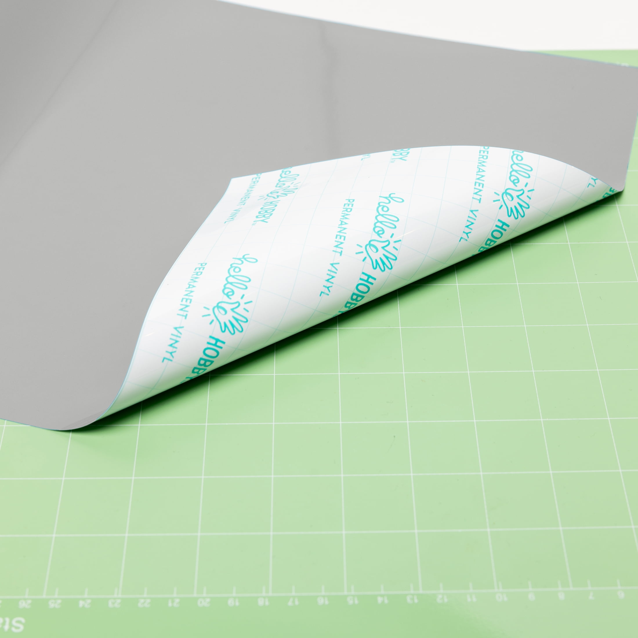 Hello Hobby 12" x 4' Silver Permanent Craft Vinyl Roll