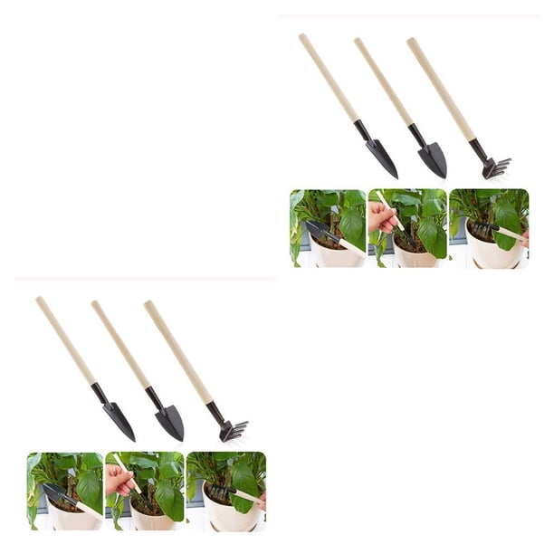 Smooth Rakes Moyic Gardening Tool Set Balcony Mini Smooth Rake Seedlings Grasp Snap ...