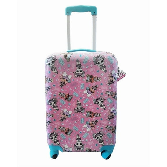 L O L Surprise! 21 inch Child Rolling Luggage Hardside Carry-on Suitcase with Wheels for Kids
