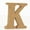 Khaki K, variant on ZZwxWA Holiday Saving Wood Wooden Letters Log Alphabet Wedding Birthday Party Home Decorations