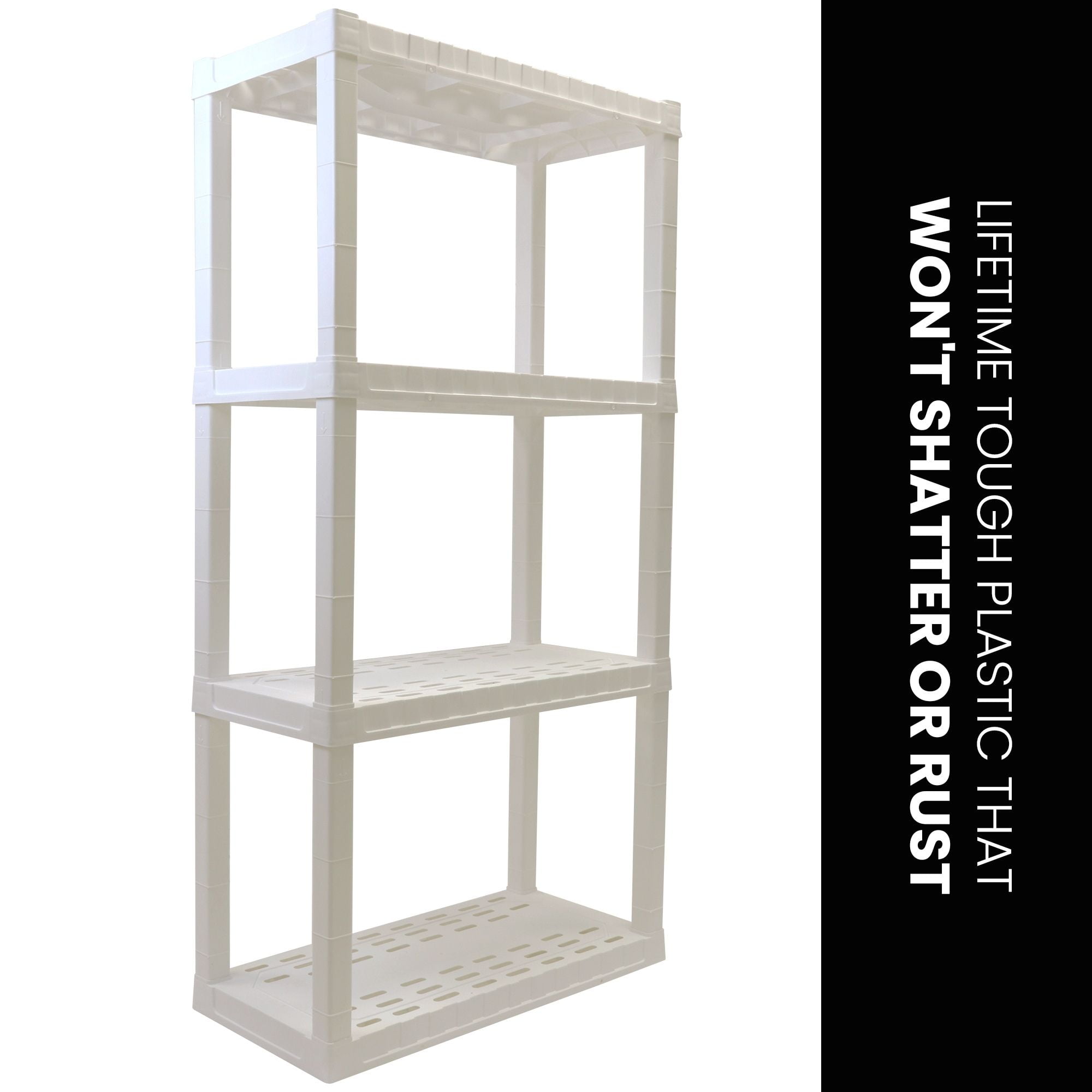 Buy Oskar 4Tier Storage Shelf, Holds 400 lbs (180 kg), Easy Assembly