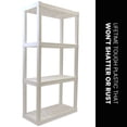 thumbnail image 5 of Oskar 4-Tier Storage Shelf, Holds 400 lbs (180 kg), Easy Assembly, White, 5 of 8