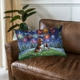 thumbnail image 3 of Happy New Year Basset Hound Family Cheer Winter Midnight Firework Quilt Pillowcase Bassets Dog Breed Lovers Gifts Idea Throw Pillow Cover Bed Home Decor - 02025, 3 of 5