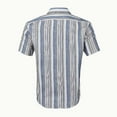 thumbnail image 3 of zfhfof Mens Fashion Striped Shirts Short Sleeve Button Down Summer Shirts Regular Fit Casual Beach Tops, 3 of 6