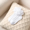 thumbnail image 6 of OQRKI 3Pairs Girls Ruffle Socks,7-9 Years Old Lace Socks,Baby Girl Ruffle Socks,Combination1, 6 of 7