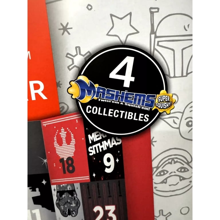 Star Wars Advent Calendar 24 Surprises + 4 Mashems Collectibles