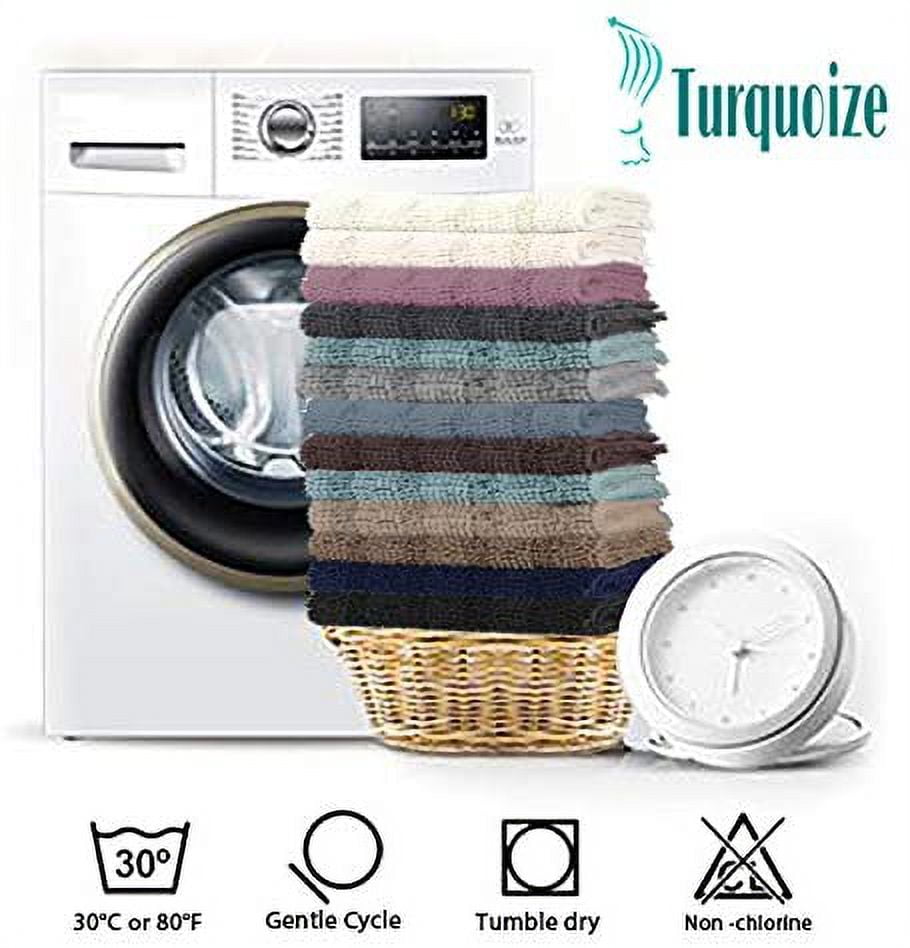 ZGAD  Sage Green Bathroom Rugs Runner Extra Long Large Bath Mat Plush Shaggy Chenille Bathroom Rug 47 x 17 Non-Slip Bath Rug Runner Extra Soft & Absorbent Thick Floor Mats, Machine Washable, Sage