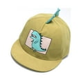 thumbnail image 2 of Zanarzt Toddler Baseball Hat Boy Baby Boy Hats Soft Cotton Dinosaur Sun Hat Baseball Cap Sun Hat Yellow,1-4 Years, 2 of 2