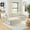 Beige + Foam + 5 Seat-, variant on Right sofa seat,L shape Modular Sectional Sofa, Compressed Sectional Sofa Modern Minimalist Style Corduroy Couch,Unfold into a bed, Bedroom, Comfy Compressed Sofa Couch Space-Efficient Design-black