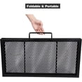thumbnail image 3 of Lineslife 30inch Foldable Iron Grill Grid Rust Resistant Square Fire Pit Cooking BBQ Grilling Grates, Portable Outside Camping Gear Cookware, 3 of 9