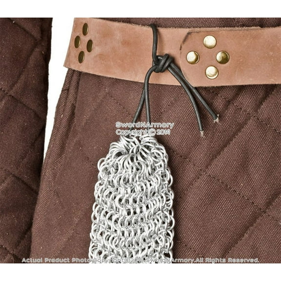 Aluminum Chainmail Coin Dice Bag Medieval Renaissance Costume LARP