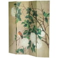 thumbnail image 7 of Oriental Furniture 6 Feet Tall Double Sided Birds in the Trees Canvas Room Divider, 7 of 7