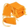 thumbnail image 1 of Uxcell 20 piezas Bolsas de Terciopelo con Cuerdas 2 x 2.8 Pulgadas Bolsas de Regalo para Joyería, Naranja, 1 of 7