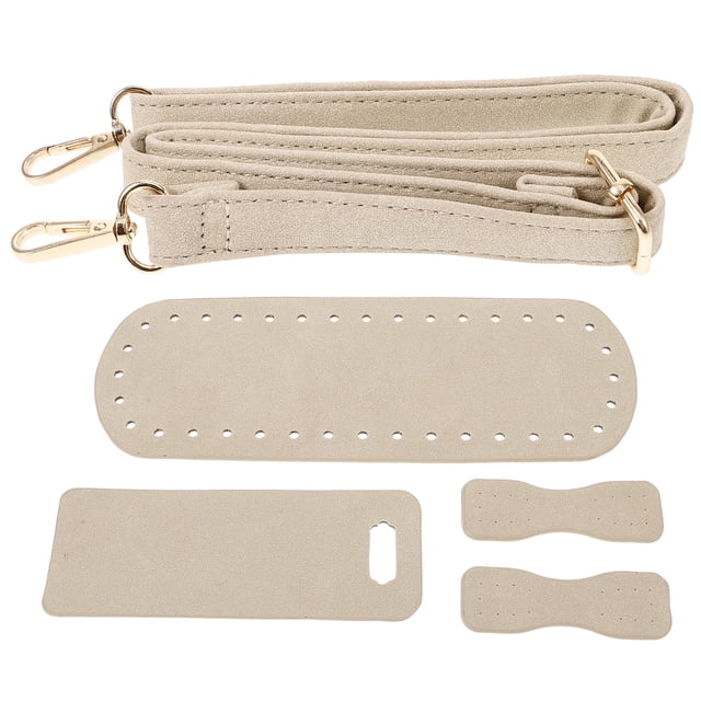 KAKOWELY 1Jgo Kit Para Bolso De Cuero Beige Con Materiales Seguros Y Accesorios Para Decorar