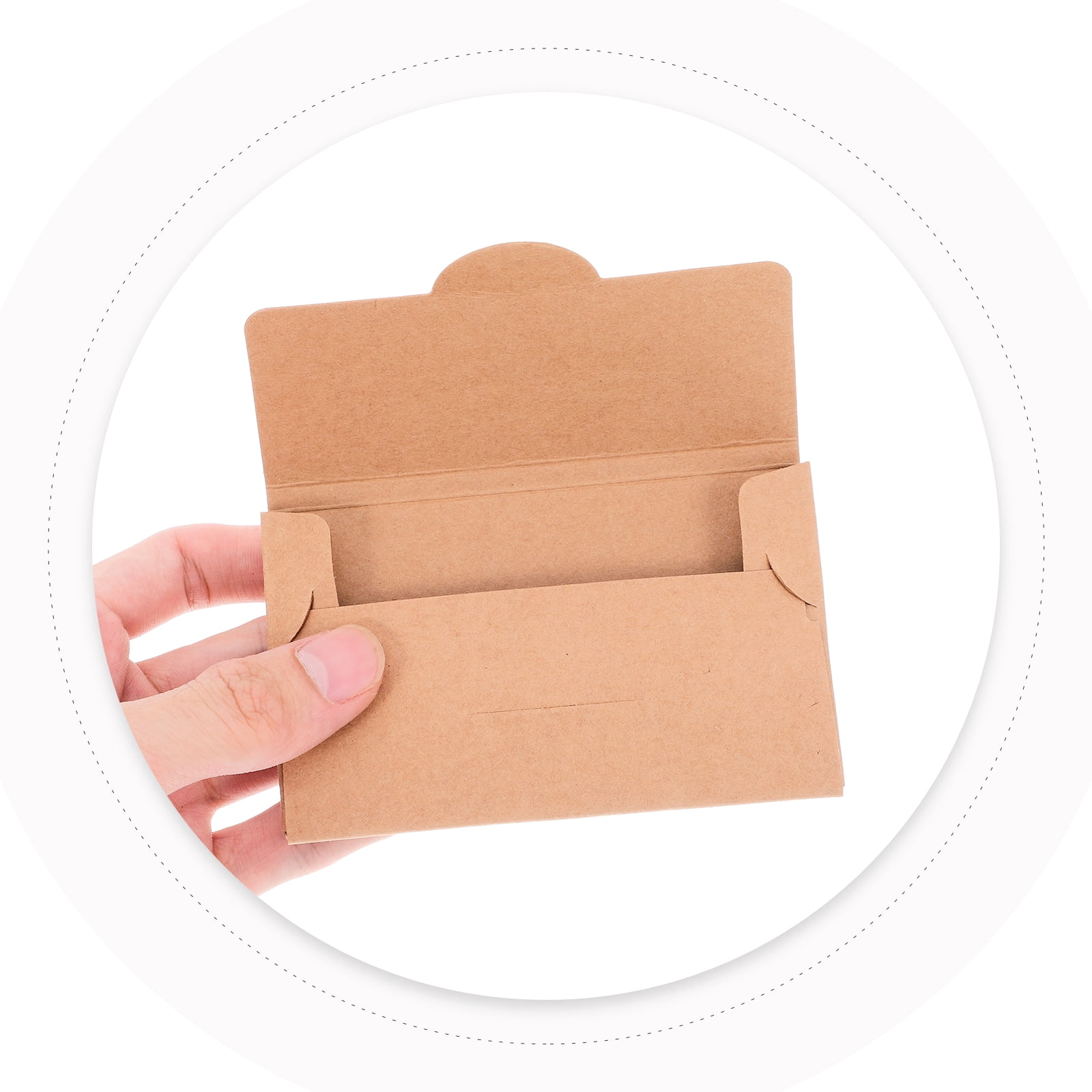50 PCS Kraft Paper Sleeves Card Paper Bag 10.50X6.50X0.10CM Khaki