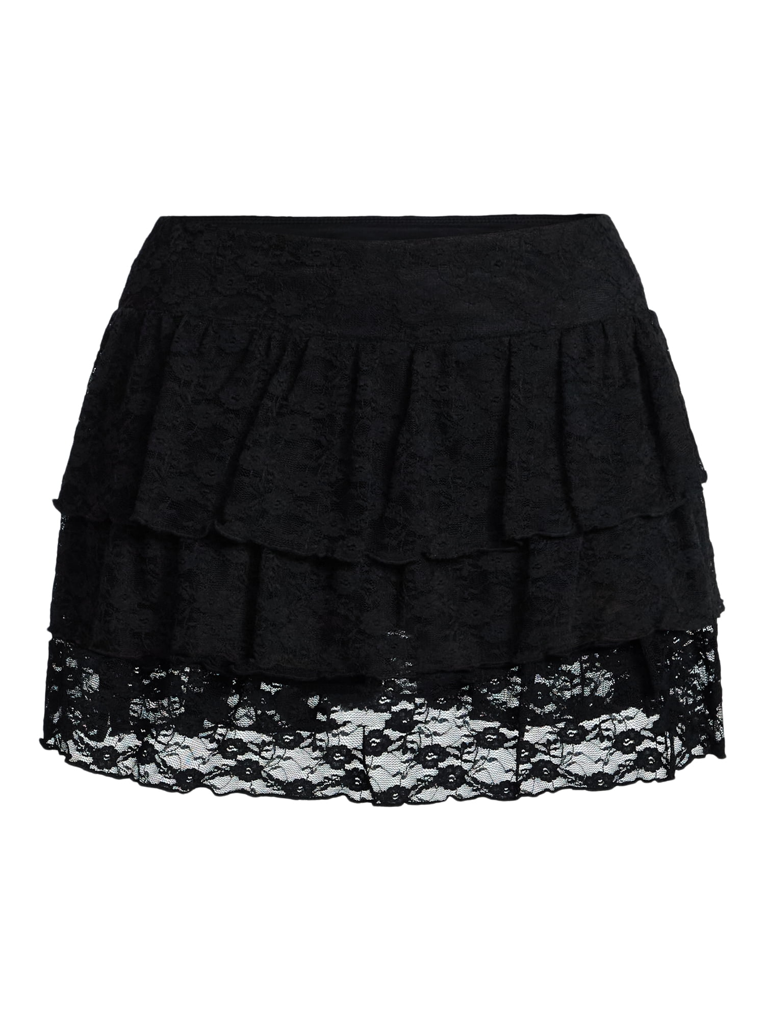 Madden NYC Women's Tiered Lace Mini Skort, Sizes XXS-XXL