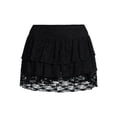 thumbnail image 5 of Madden NYC Women's Tiered Lace Mini Skort, Sizes XXS-XXL, 5 of 5