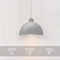 thumbnail image 3 of Lampara de techo colgante decorativo Macaron retro 36 cm de diámetro ilios innova Gris, 3 of 9
