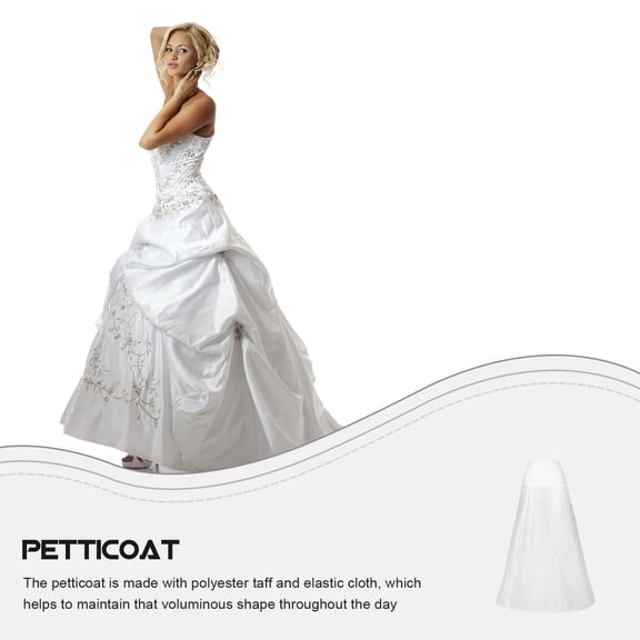 Ankle-Length Petticoat for Wedding Dress, Underskirt for A-line Gown and Prom Dress