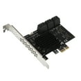 thumbnail image 1 of PCI-E to SATA Extender Splitter High Speed PCI-Express Expansion Card; PCI-E Expansion Card Desktop Computer Accessory, SA3106J, 6 ports, 1 of 1