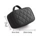 thumbnail image 3 of Bolsa de cosméticos impermeable de doble capa, bolsa de lavado creativa con rombos geométricos, bolsa de almacenamiento de nailon, estuche de cosméticos portátil, 3 of 5