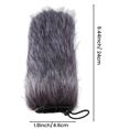 thumbnail image 4 of Interview Rabbit Hair Windproof Microphone Cover Microphone 24cm Microphone Cover Microphone Windproof Mask, 4 of 7