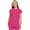 Pink Power, variant on Scrub Top Women Round Neck Tuckable with 2 Zipper Pockets with Rounded Hem MC703, S, Navy