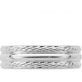 thumbnail image 4 of Sterling Silver Ss 6mm Polished Fancy Band Size 7 Made In United States qwb116-7, 4 of 5
