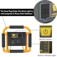 thumbnail image 4 of LED Work Light 20W Portable Rechargeable Foldable Floodlight Camping Lights Power Bank Emergency Safety Lights Construction Site Spotlights with 360 R, 4 of 5
