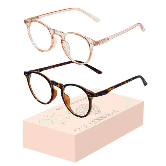 LEXNHOM Gafas para Mujer Bloqueadoras de Luz Azul 2 Paquetes
