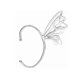 thumbnail image 2 of Butterflies Wing Shape Ear Cuff Jewelry for Women in Silver Color Made of Durable Alloy, 2 of 3