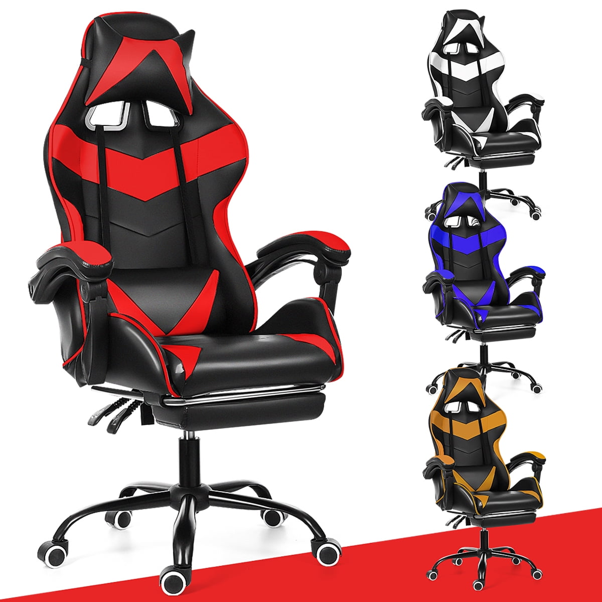 LENTIA Gaming Chair Adjustable Angle Reclining Computer Chair