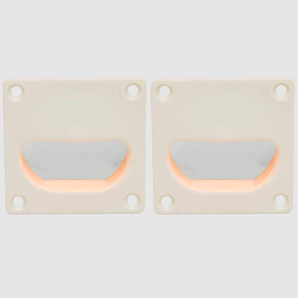 ITC Boat Floor Courtesy Light 81395W 2 1/4 Inch White 12V 4A (Pair