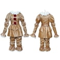 thumbnail image 3 of Disfraz de Pennywise para adultos y niños, disfraz de payaso para fiesta de Halloween, Set.z, 3 of 4
