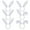 White, variant on TOPTIE 12 PCS Easter Bunny Ears Headbands, Rabbit Ear Hair Band for Christmas, Dress Up Costume Accessory