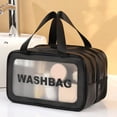 thumbnail image 2 of TIELUTT Dry and Wet Separation Toiletry Bag Large Capacity Storage Bag Clothes Storage Vacuum Bags Small Cold Label Shampoo Cord Storage Bag Small Airtight Clothes Storage Bags Airtight Bags for Packi, 2 of 4