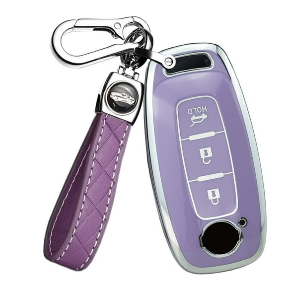 3-button Key Cover Fit for Nissan 2023 Accessories Key Fob Case Soft TPU Key Shell for Pathfinder Kicks X-Trail Rogue